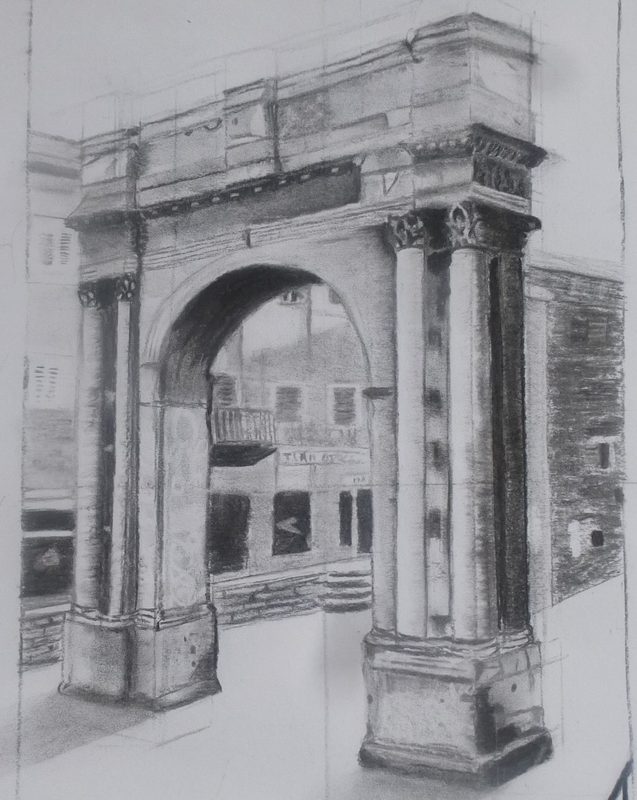 Stage dessin fusain Paris Cours Nathalie Avril