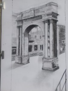Le cours vous conseille de fixer les dessins travaillés au fusain comme celui