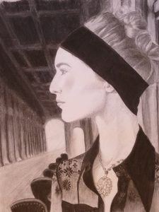 Dessin au crayon et au fusain. Droits réservés-Cours Avril N.